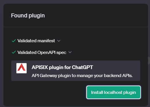 Building A ChatGPT Custom Plugin For API Gateway - API7.ai